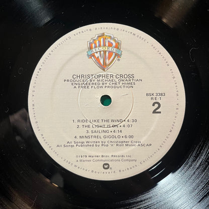 Christopher Cross - Christopher Cross (VINYL) | Near Mint (NM or M-) Near Mint (NM)
