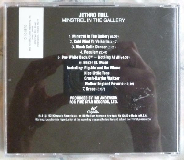 Jethro Tull - Minstrel In The Gallery (CD) | Near Mint (NM) Near Mint (NM)