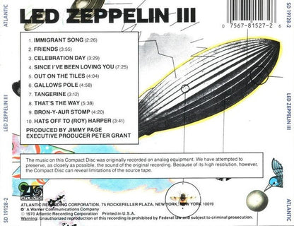 Led Zeppelin - Led Zeppelin III (CD) | Near Mint (NM or M-)