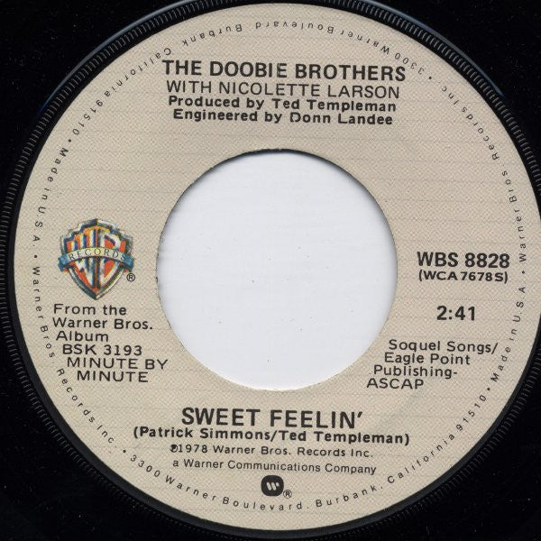 The Doobie Brothers - Minute By Minute (7" VINYL) | Near Mint (NM) Near Mint (NM)
