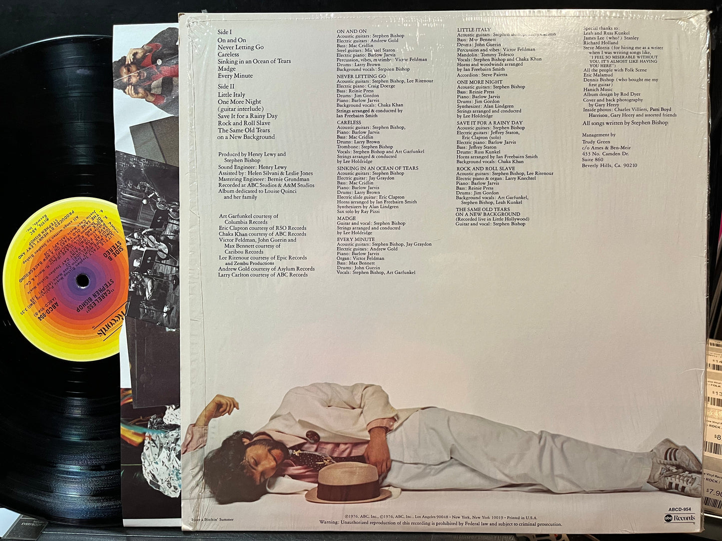 Stephen Bishop - Careless (VINYL) | Near Mint (NM or M-) Near Mint (NM)