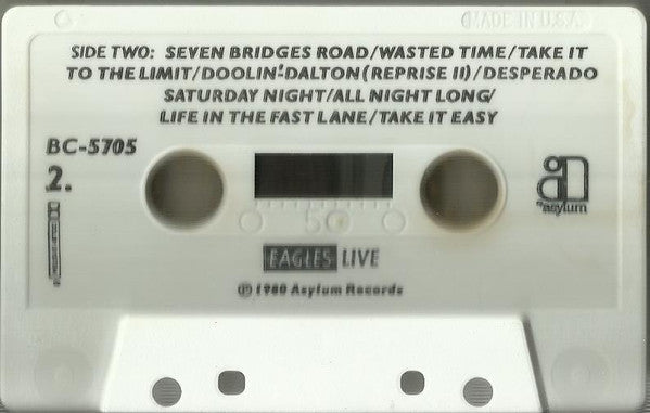 Eagles - Eagles Live (CASSETTE) | Near Mint (NM) Excellent (EX)