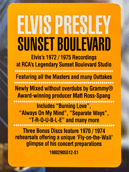 Elvis Presley - Sunset Boulevard (5xCD BOX) | Near Mint (NM) Near Mint (NM)