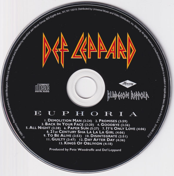 Euphoria (CD) | Near Mint (NM or M-)