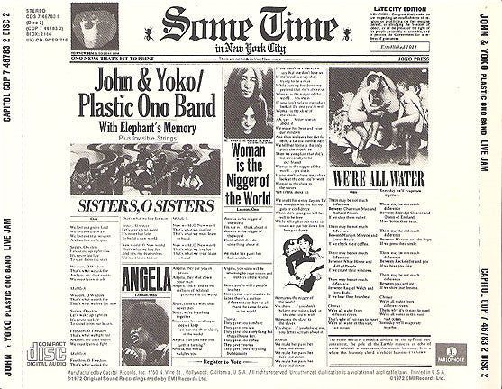 John Lennon & Yoko Ono - Some Time In New York City (2xCD) | Near Mint (NM) Near Mint (NM)