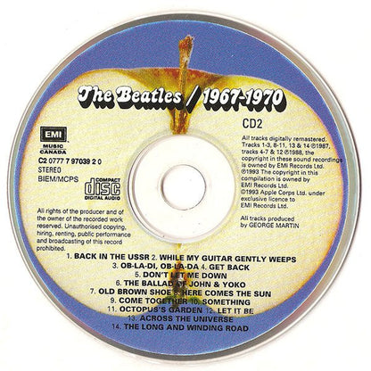 The Beatles - 1967-1970 (2xCD CANADA) | Near Mint (NM) Near Mint (NM)
