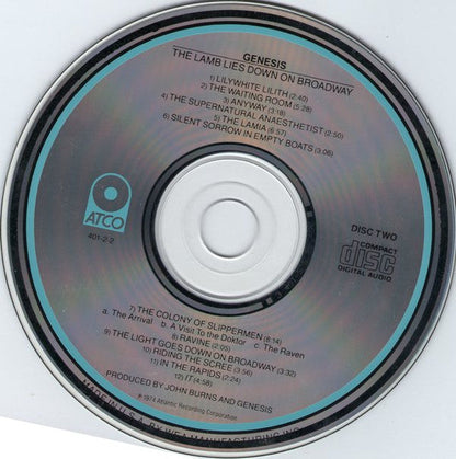 Genesis - The Lamb Lies Down On Broadway (2xCD) | Near Mint (NM) Near Mint (NM)