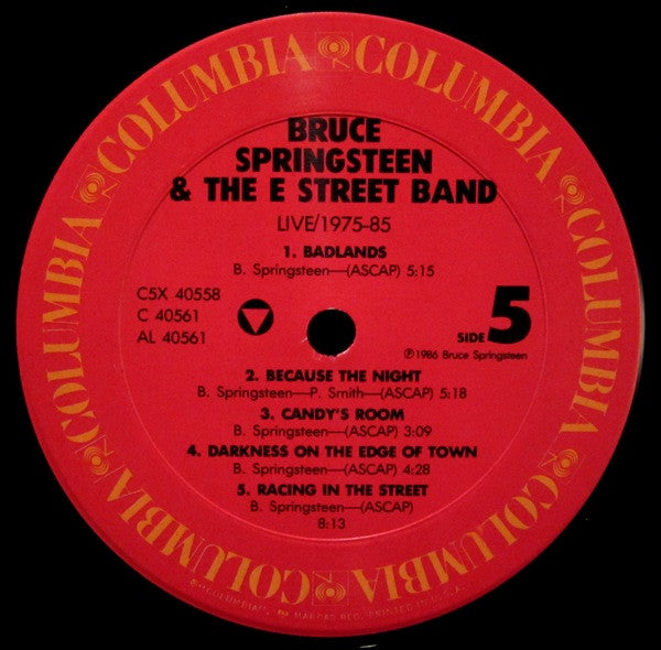 Bruce Springsteen & The E-Street Band - Live / 1975-85 (5x VINYL BOX SET) | Near Mint (NM or M-) Excellent (EX)