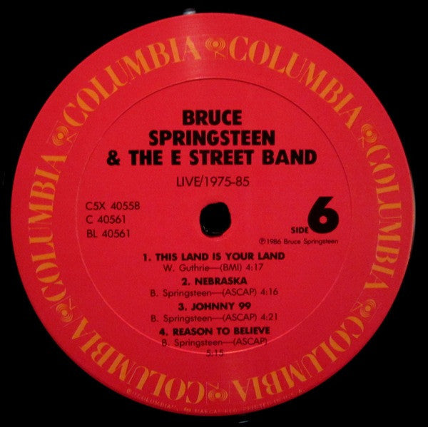 Bruce Springsteen & The E-Street Band - Live / 1975-85 (5x VINYL BOX SET) | Near Mint (NM or M-) Excellent (EX)