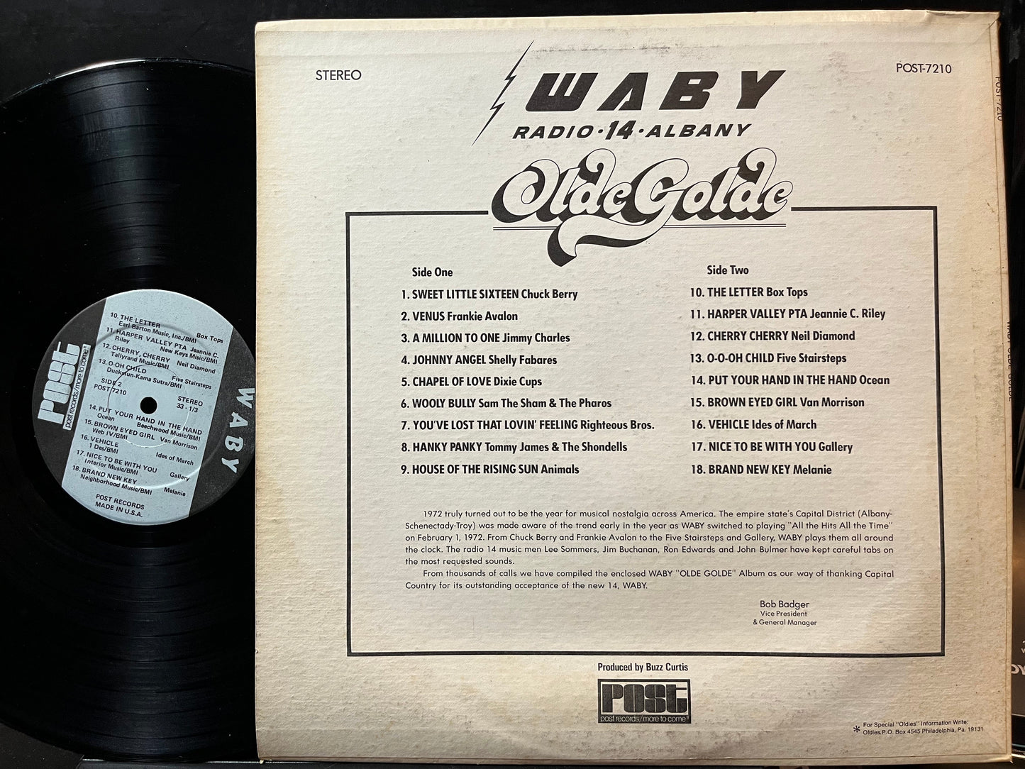 Various - WABY Radio 14 Albany Olde Golde (VINYL) | Near Mint (NM) Excellent (EX)