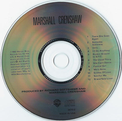 Marshall Crenshaw (CD) | Near Mint (NM) Near Mint (NM)