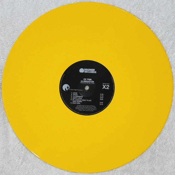ZZ Top - Eliminator (YELLOW VINYL) | Near Mint (NM or M-) Near Mint (NM)