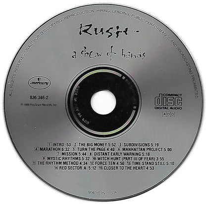 A Show Of Hands (CD) | Near Mint (NM) Near Mint (NM)