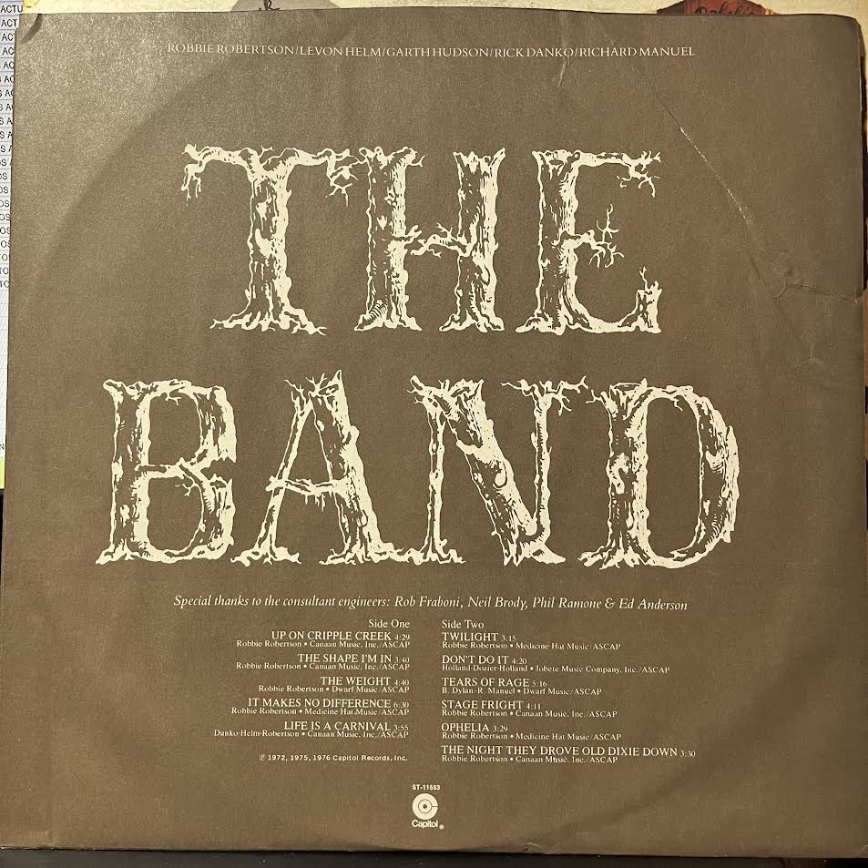 The Band - The Best Of The Band (VINYL) | Near Mint (NM or M-) Very Good Plus Plus (VG++)