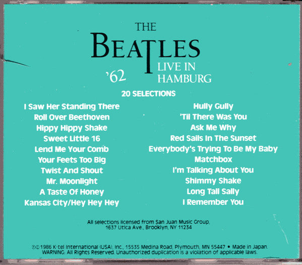 The Beatles - Live In Hamburg '62 (CD) | Near Mint (NM or M-)