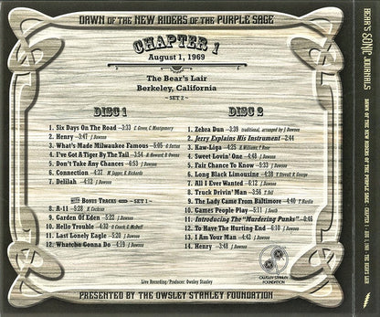 New Riders Of The Purple Sage - Bear's Sonic Journals: Dawn Of The New Riders Of The Purple Sage (4xCD BOX) | Near Mint (NM) Excellent+ (EX+)