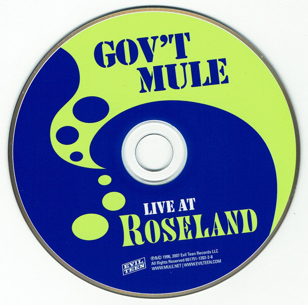 Gov't Mule - Live At Roseland Ballroom (CD) | Near Mint (NM) Near Mint (NM)