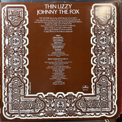 Thin Lizzy - Johnny The Fox (VINYL) | Near Mint (NM or M-) Very Good Plus Plus (VG++)