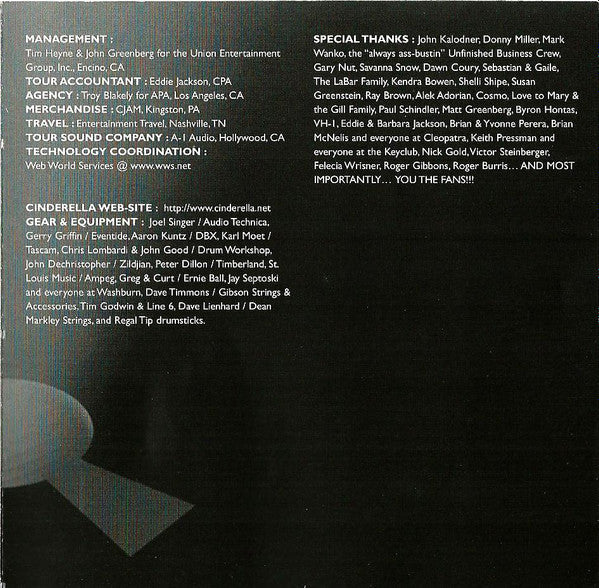 Cinderella (3) - Live At The Key Club (CD) | Near Mint (NM) Near Mint (NM)