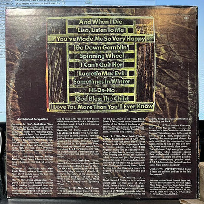 Blood, Sweat & Tears Greatest Hits (VINYL) | Near Mint (NM) Excellent (EX)