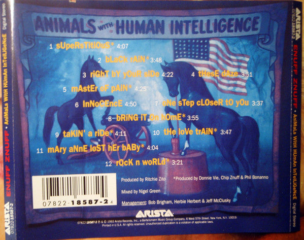 Enuff Z'nuff - Animals With Human Intelligence (CD) | Near Mint (NM or M-)