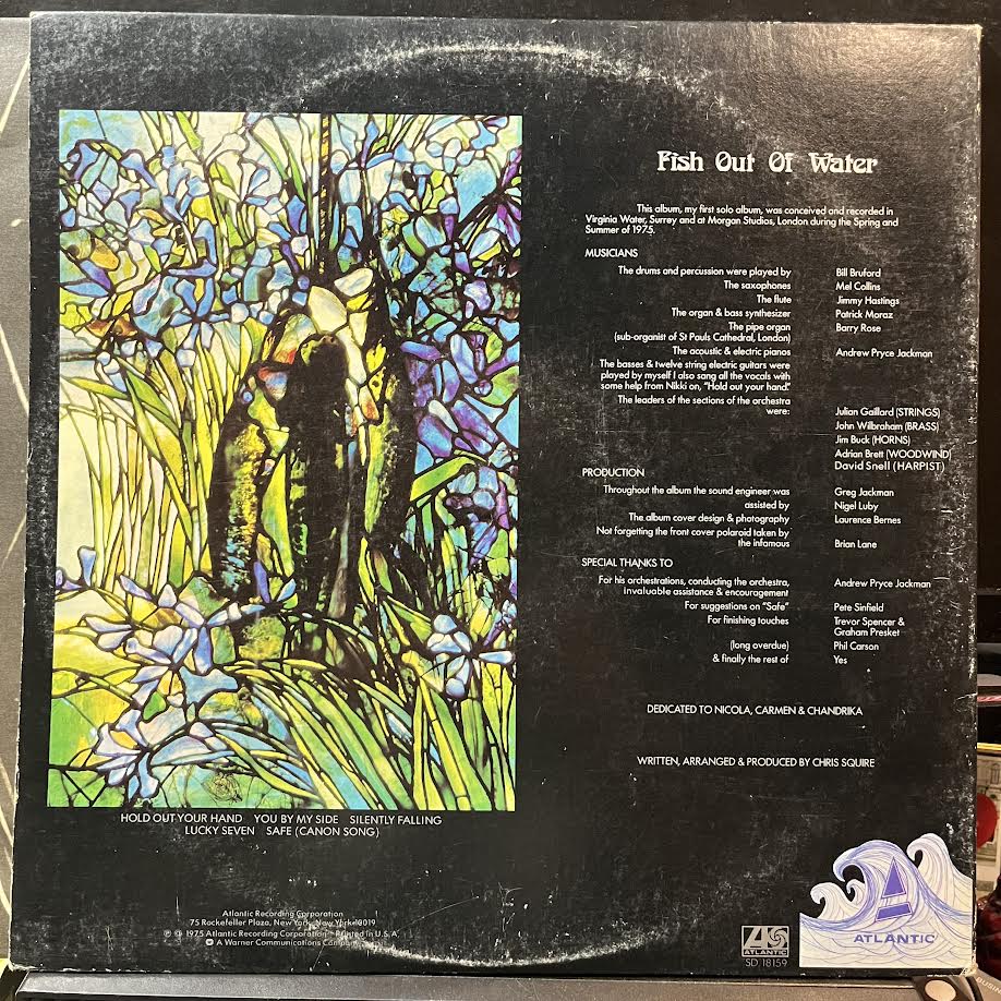 Chris Squire - Fish Out Of Water (VINYL) | Near Mint (NM) Very Good (VG)