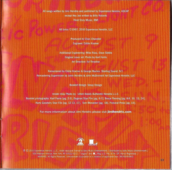 The Jimi Hendrix Experience - Are You Experienced (CD) | Near Mint (NM or M-) Near Mint (NM)