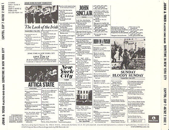 John Lennon & Yoko Ono - Some Time In New York City (2xCD) | Near Mint (NM) Near Mint (NM)