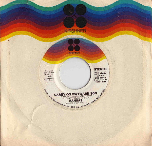 Kansas (2) - Carry On Wayward Son (7") | Near Mint (NM) Near Mint (NM)
