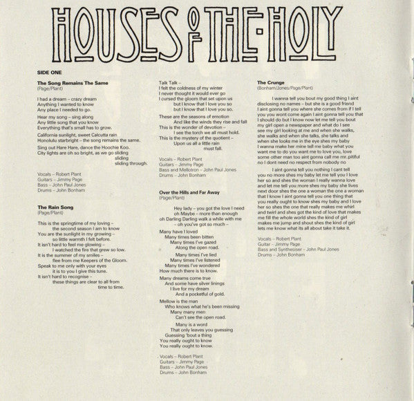 Led Zeppelin - Houses Of The Holy (2xCD) | Near Mint (NM or M-)