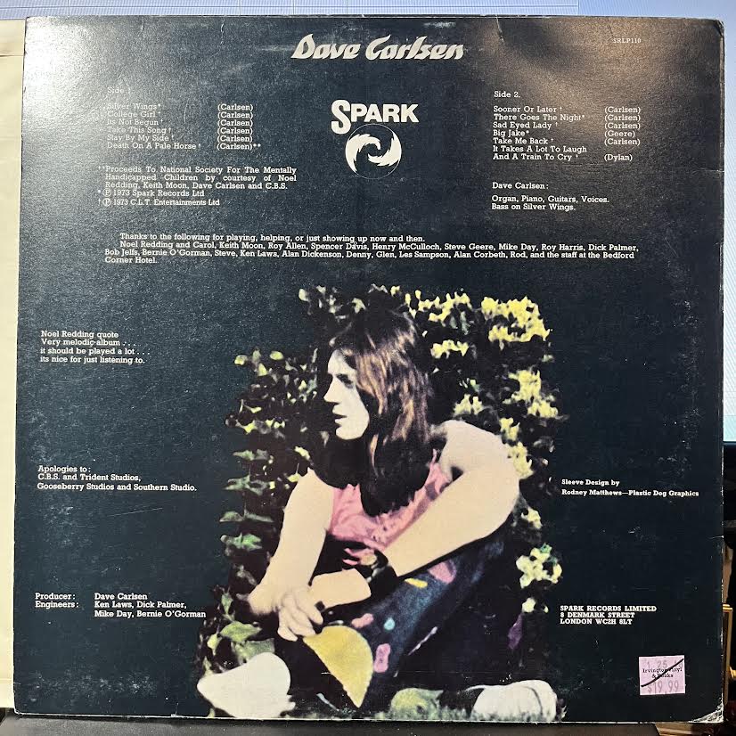 Dave Carlsen - Pale Horse (VINYL) | Near Mint (NM) Near Mint- (NM-)