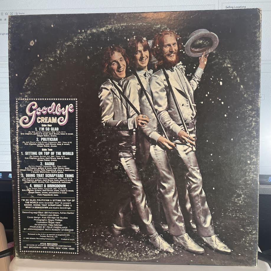 Cream (2) - Goodbye (VINYL) | Near Mint (NM) Excellent (EX)