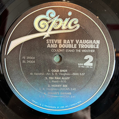Stevie Ray Vaughan & Double Trouble - Couldn't Stand The Weather (VINYL) | Near Mint (NM or M-) Excellent (EX)
