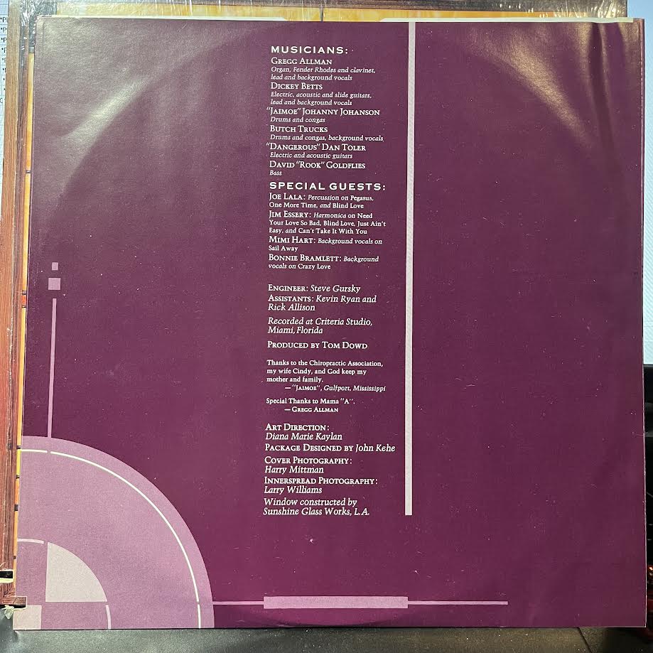 The Allman Brothers Band - Enlightened Rogues (VINYL) | Near Mint (NM) Near Mint (NM)