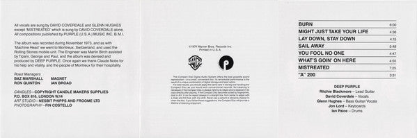Deep Purple - Burn (CD) | Near Mint (NM) Near Mint (NM)