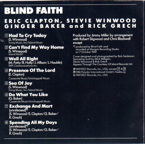 Blind Faith (2) - Blind Faith (CD) | Near Mint (NM) Near Mint (NM)