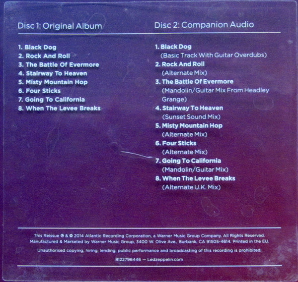 Led Zeppelin - Untitled (2xCD) | Near Mint (NM or M-)