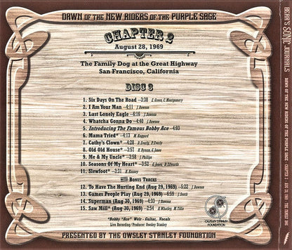 New Riders Of The Purple Sage - Bear's Sonic Journals: Dawn Of The New Riders Of The Purple Sage (4xCD BOX) | Near Mint (NM) Excellent+ (EX+)