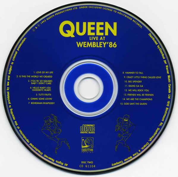 Queen - Live At Wembley '86 (2xCD) | Near Mint (NM) Excellent+ (EX+)