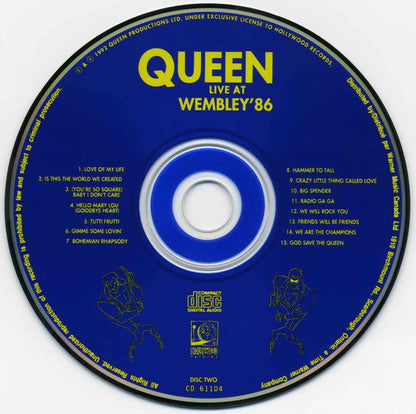 Queen - Live At Wembley '86 (2xCD) | Near Mint (NM) Excellent+ (EX+)