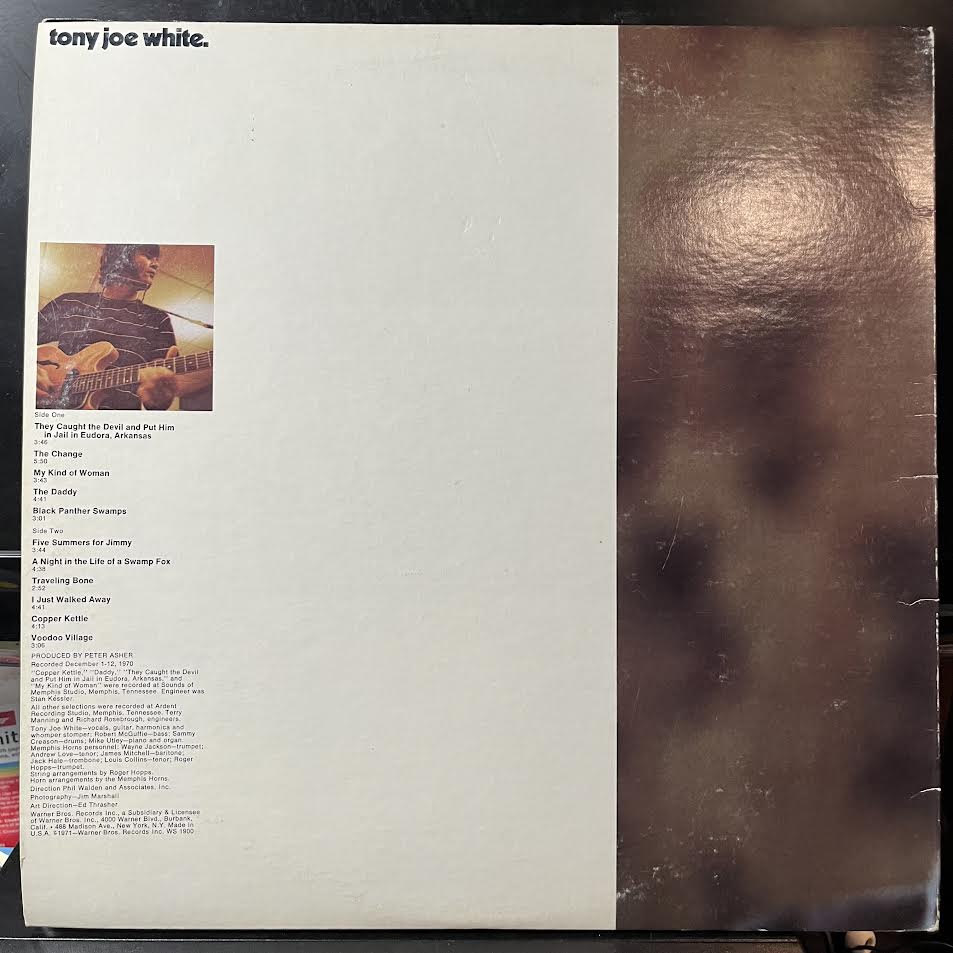 Tony Joe White - Tony Joe White (VINYL) | Near Mint (NM) Very Good Plus (VG+)