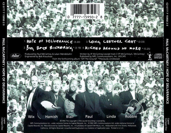 Paul McCartney - Hope Of Deliverance (CD) | Near Mint (NM) Near Mint (NM)