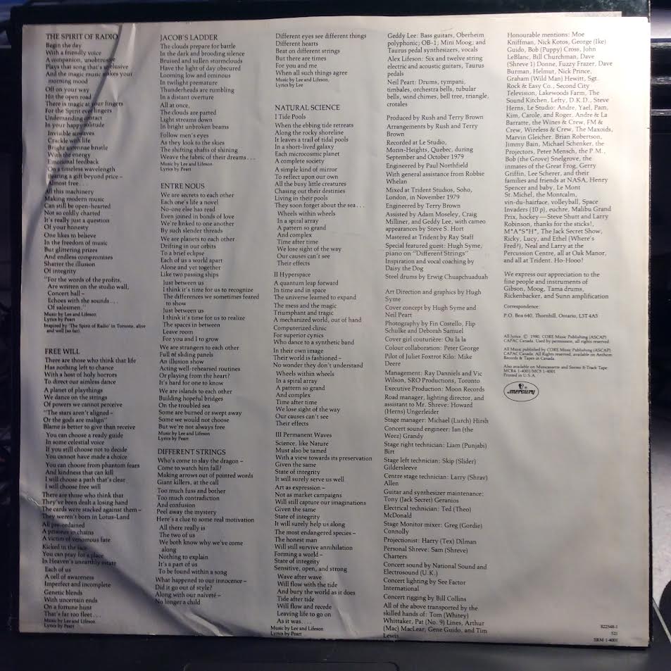 Rush - Permanent Waves (VINYL) | Near Mint (NM) Near Mint (NM)