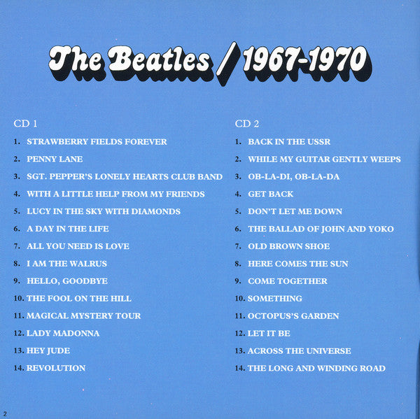 The Beatles - 1967-1970 (2xCD CANADA) | Near Mint (NM) Near Mint (NM)