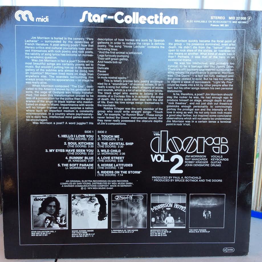 The Doors - Star-Collection Vol.2 (VINYL) | Near Mint (NM) Near Mint (NM)