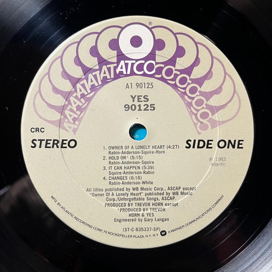 Yes - 90125 (VINYL) | Near Mint (NM) Excellent+ (EX+)
