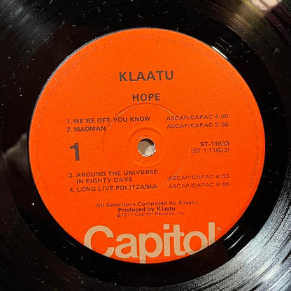 Klaatu - Hope (VINYL) | Near Mint (NM) Near Mint (NM)