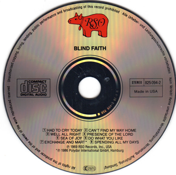 Blind Faith (2) - Blind Faith (CD) | Near Mint (NM) Near Mint (NM)