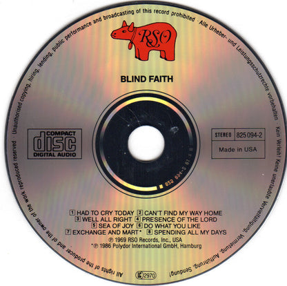 Blind Faith (2) - Blind Faith (CD) | Near Mint (NM) Near Mint (NM)
