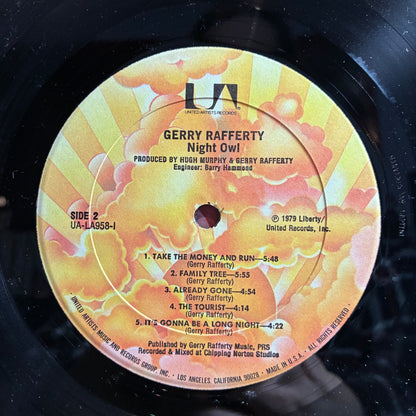Gerry Rafferty - Night Owl (VINYL) | Near Mint (NM or M-) Excellent+ (EX+)